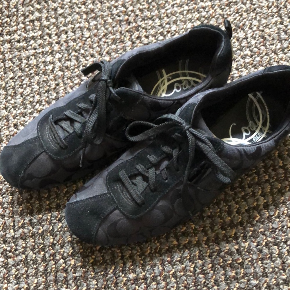 Black Coach tennis shoes!